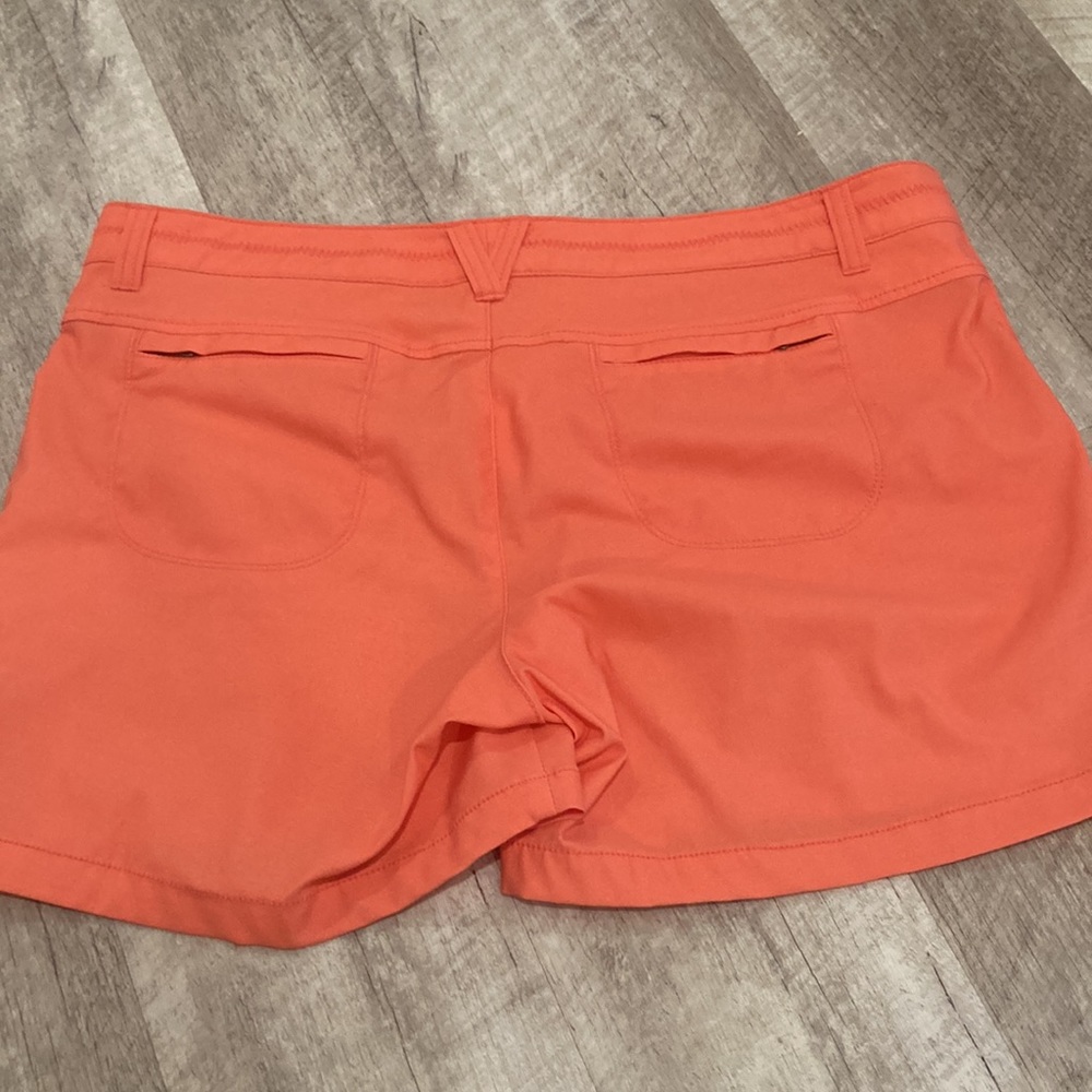Coral/ Orange Athleta Shorts - Picture 2 of 5
